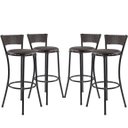 Ver imagem 1 de Kit 4 Banquetas Alta Forts Fibra Sintética UV Para Sala De Jantar, Área De Churrasco, Bar, Lanchonet