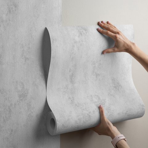 Papel de Parede Concreto Cimento Queimado Autocolante 0,40x3,00 Metros