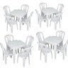 Mesa de Plástico Kit com 4 Mesas e 16 Cadeiras - 2