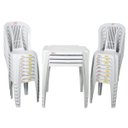 Ver imagem 3 de Mesa de Plástico Kit com 4 Mesas e 16 Cadeiras