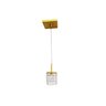 Lustre Pendente Cristal Dourado Ambientes Pequenos - 3