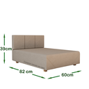 Ver imagem 2 de Cama Box Pet Dog Romeu Cachorro Porte Maior 80 Cor Nude - Comprar Moveis em Casa