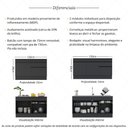 Ver imagem 3 de Kit Balcão de Cozinha para Pia 150cm e Balcão 120cm Veneza Multimóveis Mp2286