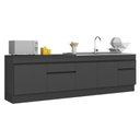 Ver imagem 1 de Kit Balcão de Cozinha para Pia 150cm e Balcão 120cm Veneza Multimóveis Mp2286