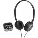 Ver imagem 1 de Kit Coby Headphone Dobrável e Fone de Ouvido Intra-Auricular