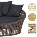 Ver imagem 3 de Chaise Hungria Alumínio Pintura Preta Corda Náutica E12 Trama Original