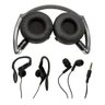 Kit 3 Fones Headphone Earphone Vivitar V12134-Raven - 1
