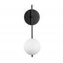 Ver imagem 1 de Arandela Luminária Bari Globo 12 Cm Moderno Preto Fosco Bf Decor Arandela Bari Globo 12