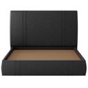 Ver imagem 3 de Cama Casal Flutuante com Cabeceira 140cm Astra S04 Couríssimo Preto - Lyam Decor