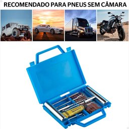 Kit Acessórios Ferramentas Remendo Macarrão para Reparo Pneus Carro Moto sem Câmara de Ar - 2