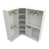 Kit Closet Loja Modulado Canto M57 100% Mdf - Branco - 3