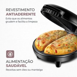 Omeleteira Elétrica Mondial Easy Omelet Om-02 800w - Preto - 7