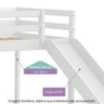 Cama com Escorregador Infantil c/ Escada de Fácil Acesso - Casatema - 2