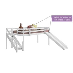 Cama com Escorregador Infantil c/ Escada de Fácil Acesso - Casatema - 5