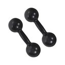 Ver imagem 1 de Par de Halter Bola Emborrachado 6kg Academia Treino Peso