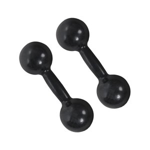Par de Halter Bola Emborrachado 6kg Academia Treino Peso