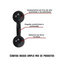 Ver imagem 3 de Par de Halter Bola Emborrachado 6kg Academia Treino Peso