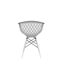 Ver imagem 3 de Cadeira Web Branca em Polipropileno com Pés em Polipropileno Design Moderno e Confortável