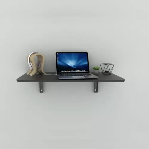 Mesa Dobrável Parede Articulada 90X40  Cozinha PRETO - 2