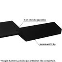 Ver imagem 3 de Prateleira Decorativa Z em MDF - 100x20cm - Preto