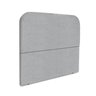 Cabeceira Estofada Queen Alana 140cm Boucle Cinza - 2