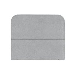 Cabeceira Estofada Queen Alana 140cm Boucle Cinza - 1