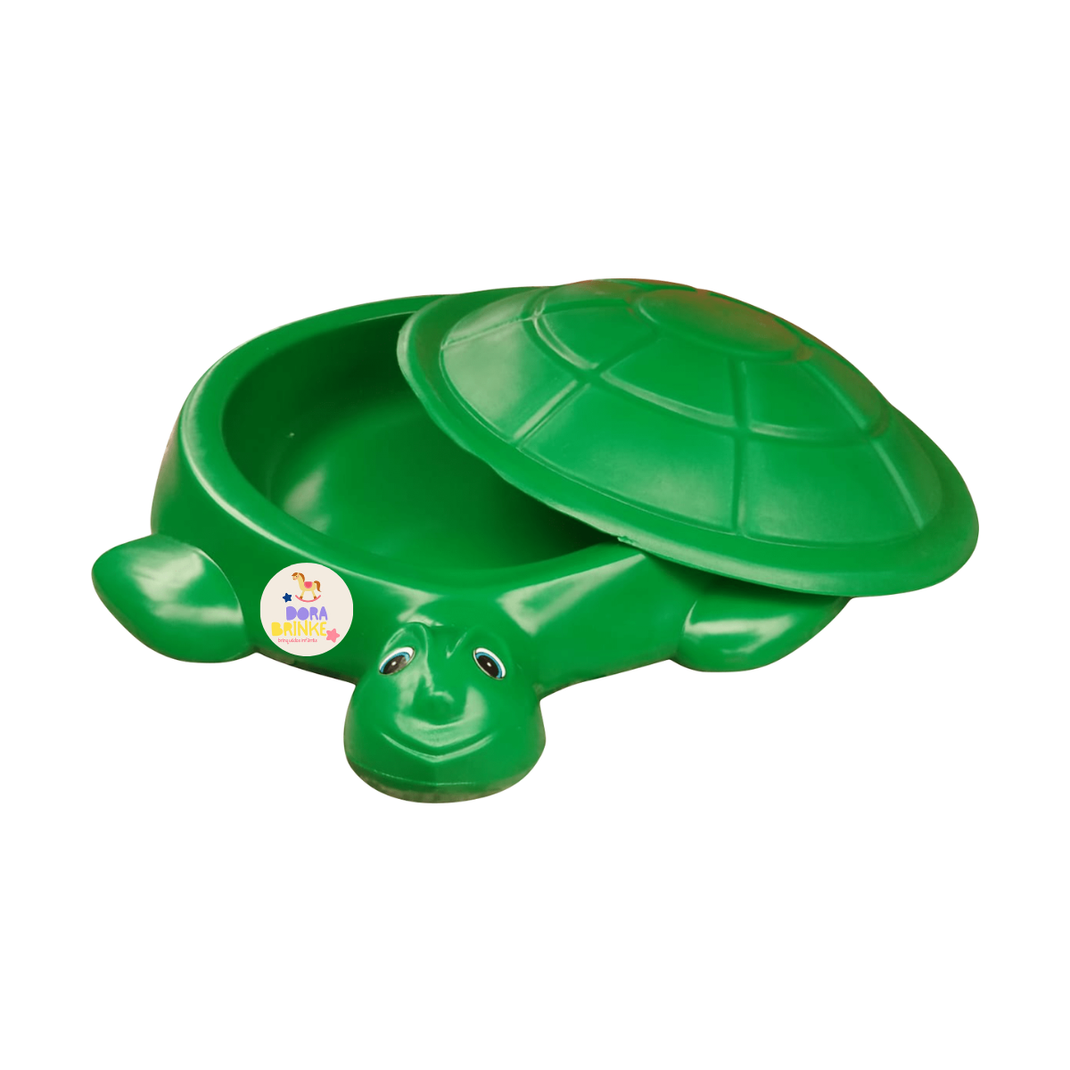 Piscina de bolinha, agua areia infantil tartaruga com casco verde + 50 bolinhas - 3
