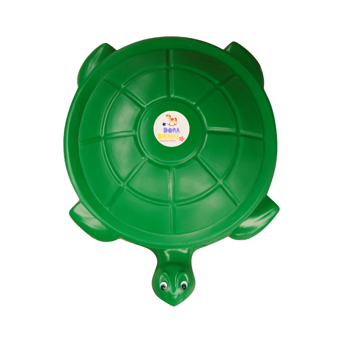 Piscina de bolinha, agua areia infantil tartaruga com casco verde + 50 bolinhas - 4