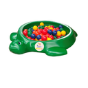 Ver imagem 2 de Piscina de bolinha, agua areia infantil tartaruga com casco verde + 50 bolinhas