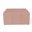 Ver imagem 5 de Puff Decorativo Para Sala de Estar Quadrado Milano 90x90cm W01 Linho Rosê - Lyam Decor