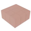 Ver imagem 6 de Puff Decorativo Para Sala de Estar Quadrado Milano 90x90cm W01 Linho Rosê - Lyam Decor
