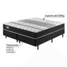 Cama Box Queen Size Soft Comfort Preto Molas Verticoil - 3