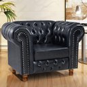 Ver imagem 1 de Poltrona Chesterfield Vittorio Via Encanto Courano Preto