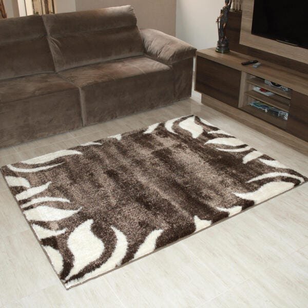 Tapete Life Super Shaggy Firelife 1 Rayza 1,00Mx1,50M - 1
