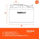 Ver imagem 3 de Tanque Polietileno 20.000l Vertical Verde Fortlev