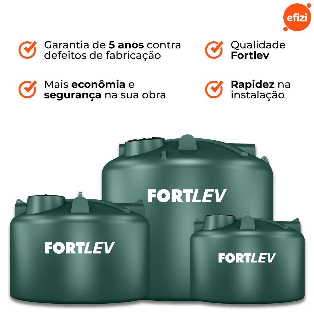 Tanque Polietileno 20.000l Vertical Verde Fortlev - 4