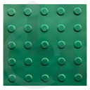 Ver imagem 2 de Piso Tátil Alerta Verde Pvc Kit 20pçs + 2 Cola 750g