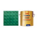 Ver imagem 1 de Piso Tátil Alerta Verde Pvc Kit 20pçs + 2 Cola 750g
