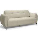 Ver imagem 1 de Poltrona Namoradeira 2 Lugares 152cm Pés Industrial Arav K01 Linho Bege - Lyam Decor