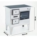 Ver imagem 3 de Fogão Geral A Lenha nº1 Inox Direito Vitrocerâmico