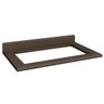 Tampo para Cooktop de 80cm Supreme - Acabamento Resistente BP Fosco Trama Trufa - 1