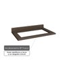 Tampo para Cooktop de 80cm Supreme - Acabamento Resistente BP Fosco Trama Trufa - 2