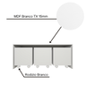 Mesa Organizadora de Brinquedos com 3 Baús 100% Mdf Plancasa Branco Tx - 7