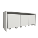 Ver imagem 3 de Mesa Organizadora de Brinquedos com 3 Baús 100% Mdf Plancasa Branco Tx