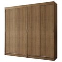 Ver imagem 1 de Conjunto 2 Guarda-Roupas 4 Portas de Correr Rustic Tokio Madesa