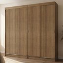 Ver imagem 3 de Conjunto 2 Guarda-Roupas 4 Portas de Correr Rustic Tokio Madesa