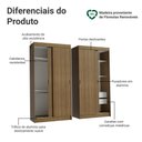 Ver imagem 4 de Conjunto 2 Guarda-Roupas 4 Portas de Correr Rustic Tokio Madesa