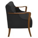 Ver imagem 6 de Poltrona Namoradeira 2 Lugares 135cm Capitonê Lapa M22 PU Preto - Mpozenato