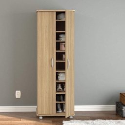 Armário Multiuso 2 Portas 9 Prateleiras Limeira Politorno - 5