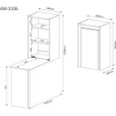 Ver imagem 6 de Mesa de Apoio Retrátil Multiuso Branca Am3106 Tecno Mobili - Branco